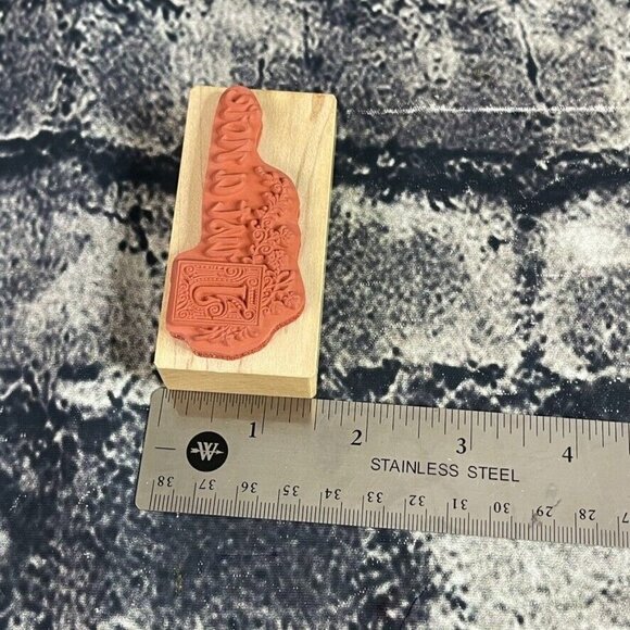 PSX D-3337 E-510 SEASON'S GREETINGS & JUST A NOTE Rubber Stamp - Picture 9 of 9